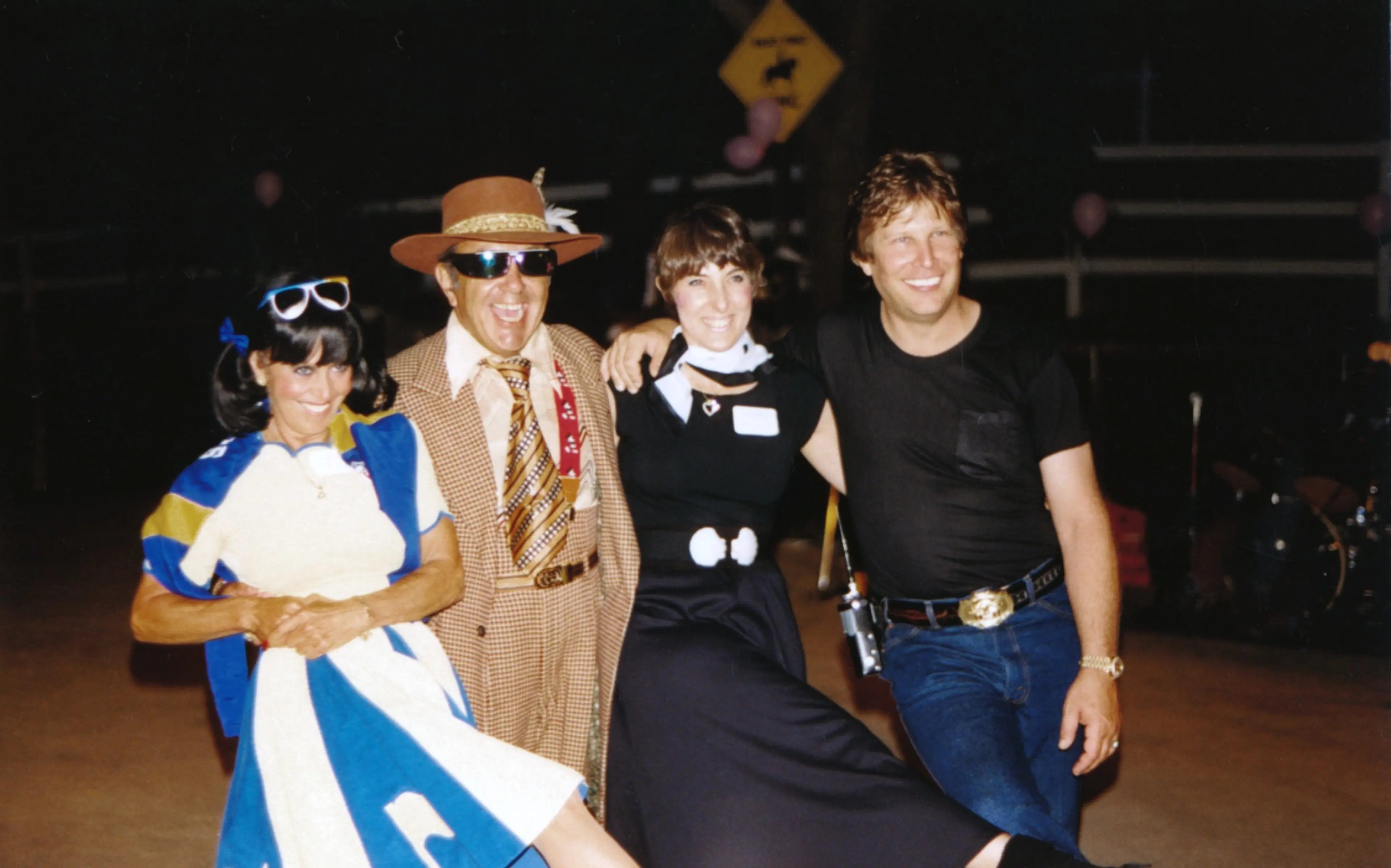Shirley and George Barris with Emily and Steve Goldfield in 1984